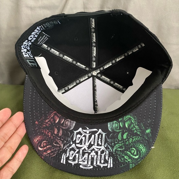 Dyse One Men's Adjustable Cap "Gods" Black NWT - Picture 4 of 5